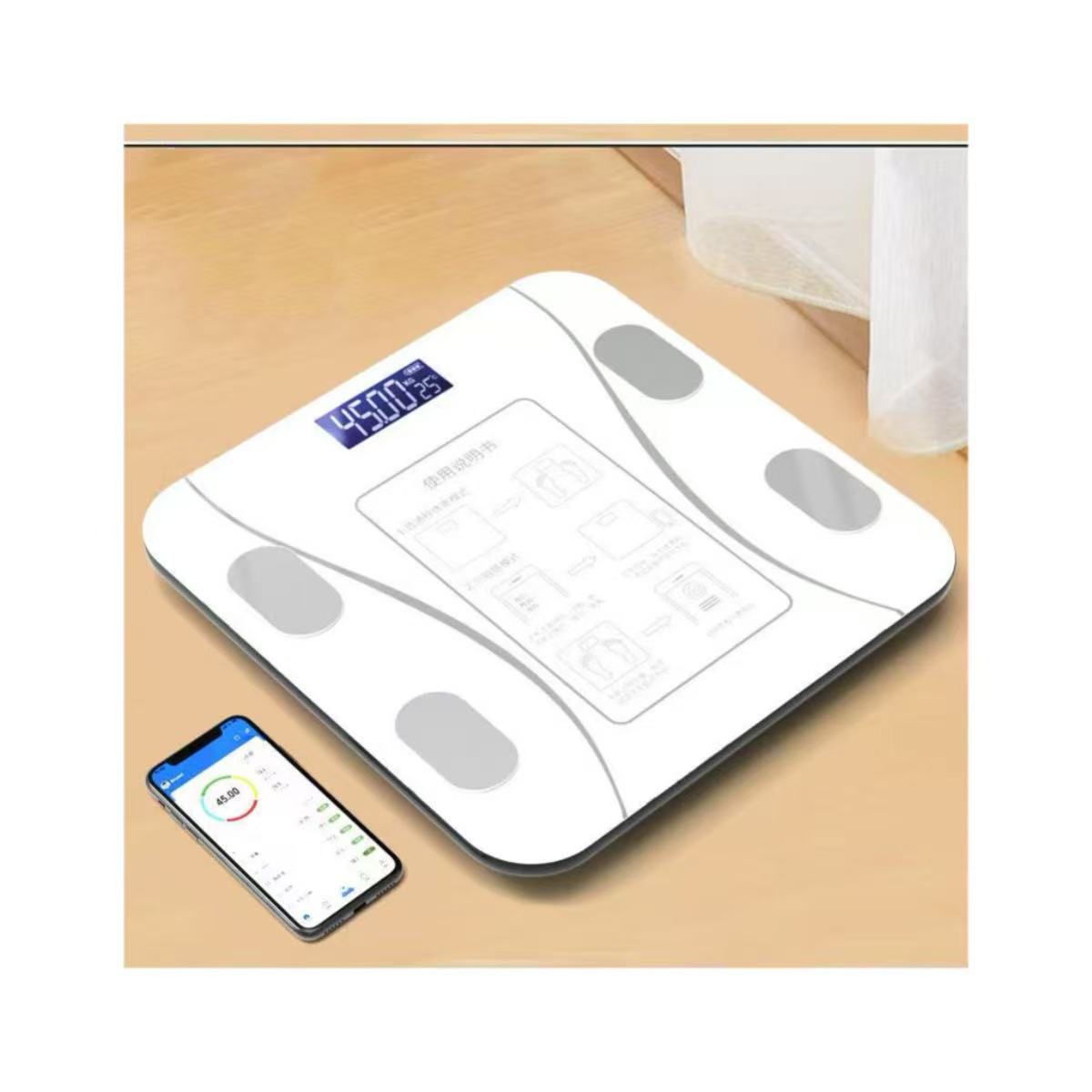 Body Fat Scale Smart - Báscula de Grasa Corporal Inteligente Inalámbrica