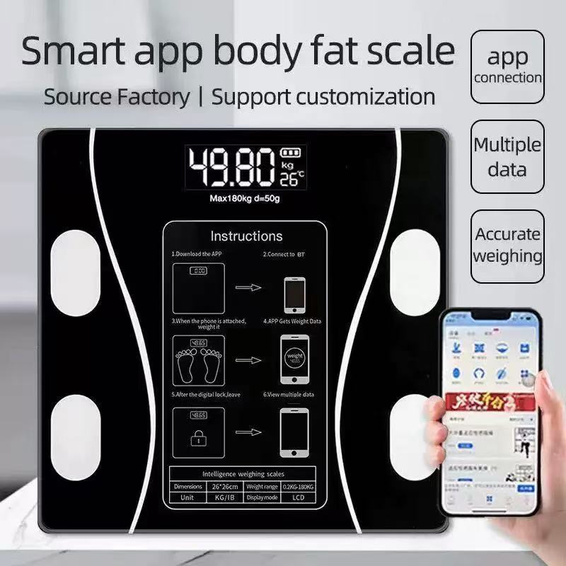 Body Fat Scale Smart - Báscula Digital Inteligente Inalámbrica para Grasa