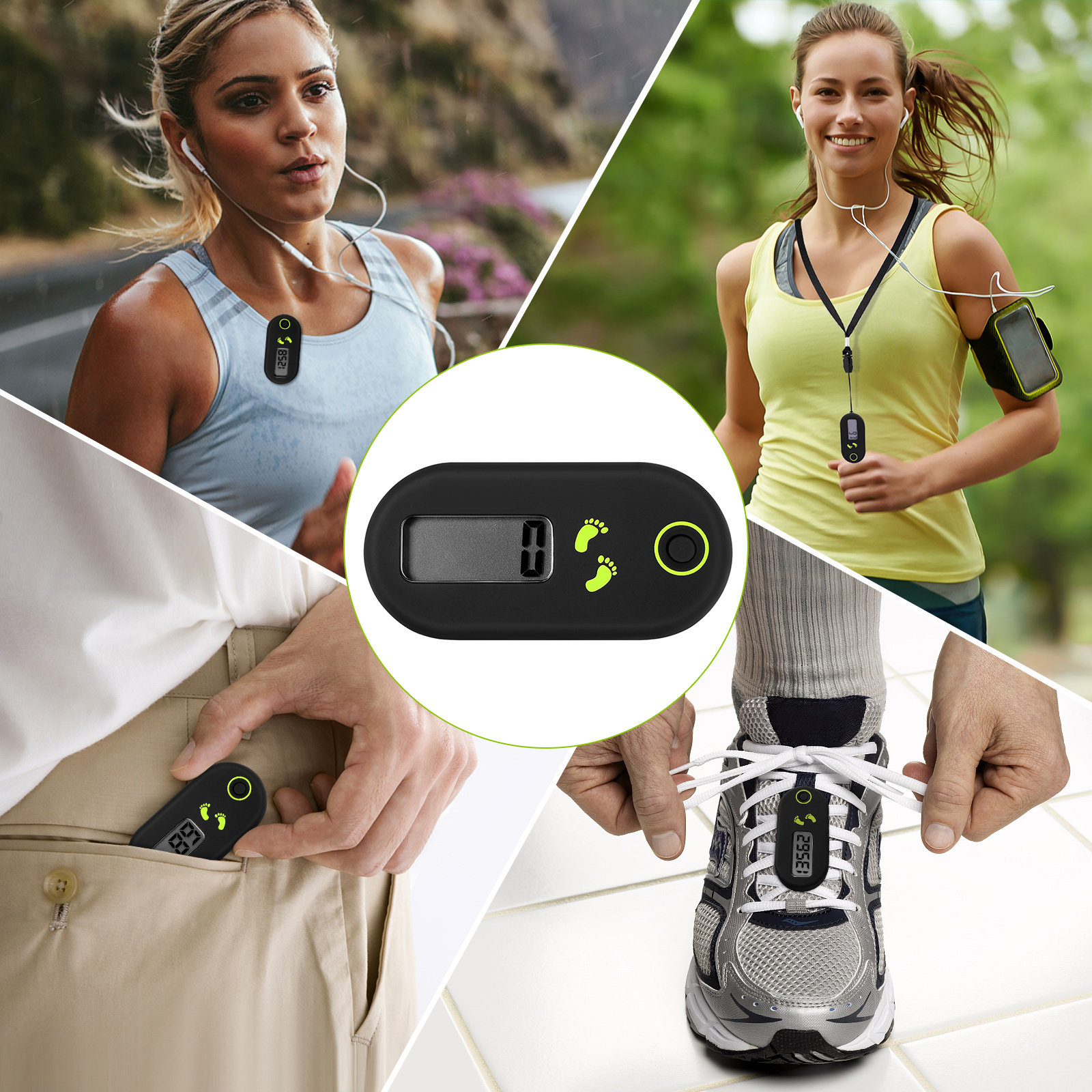 Podómetro Electrónico Portátil - Electronic Gadgets For Home reseña y precio