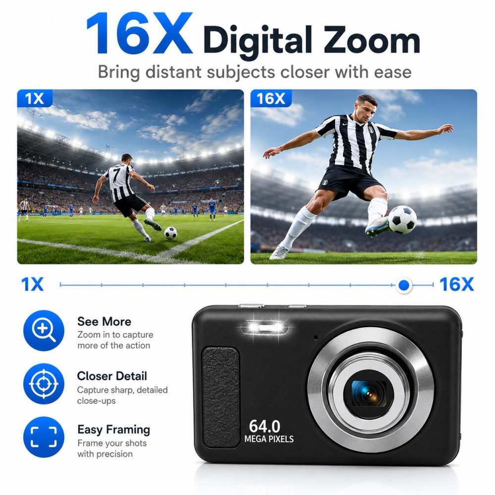 Cámara digital portátil 4K Ult - Electronic Gadgets For Home reseña y precio