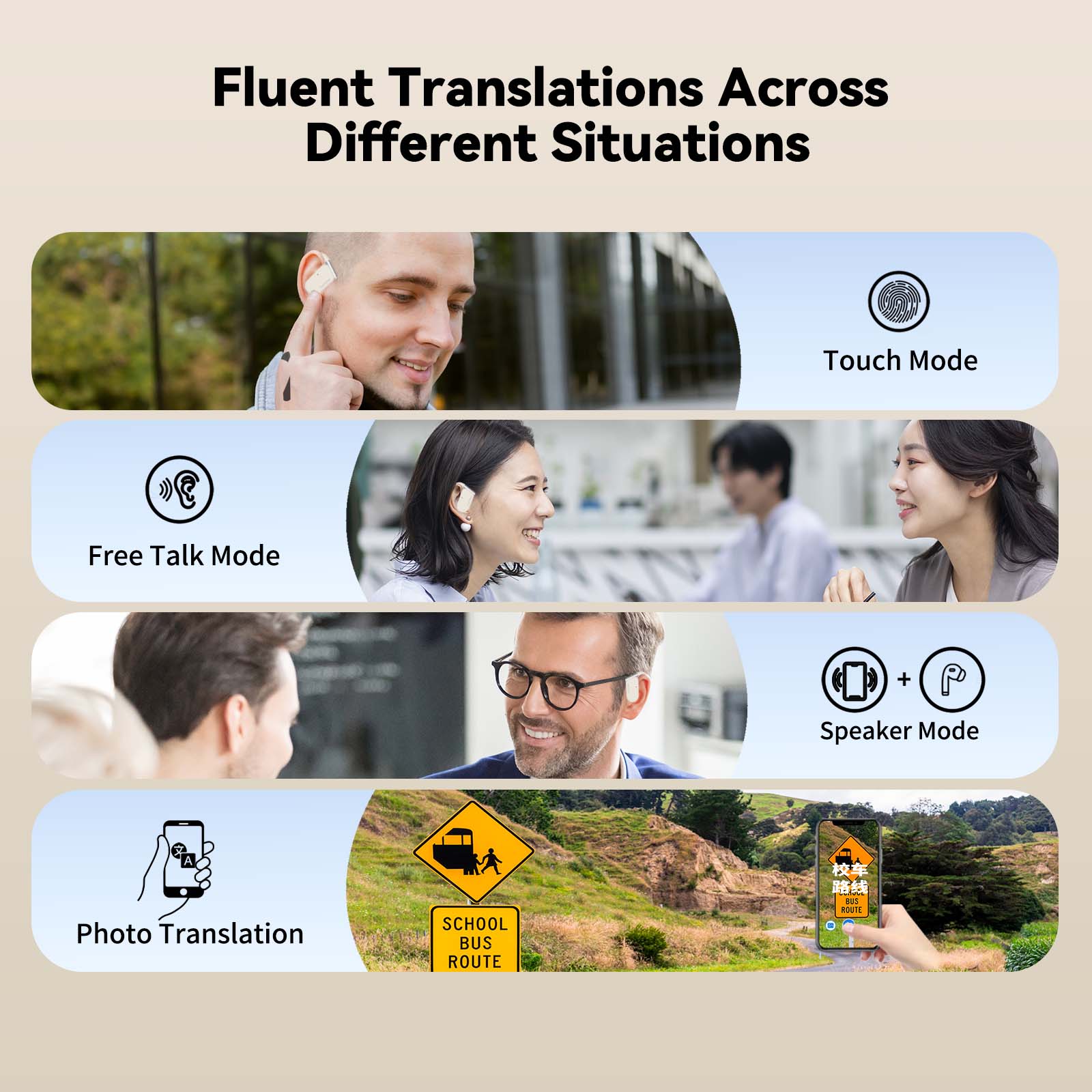 Auriculares Wooask M9 con trad - Portable Translator Device reseña y precio