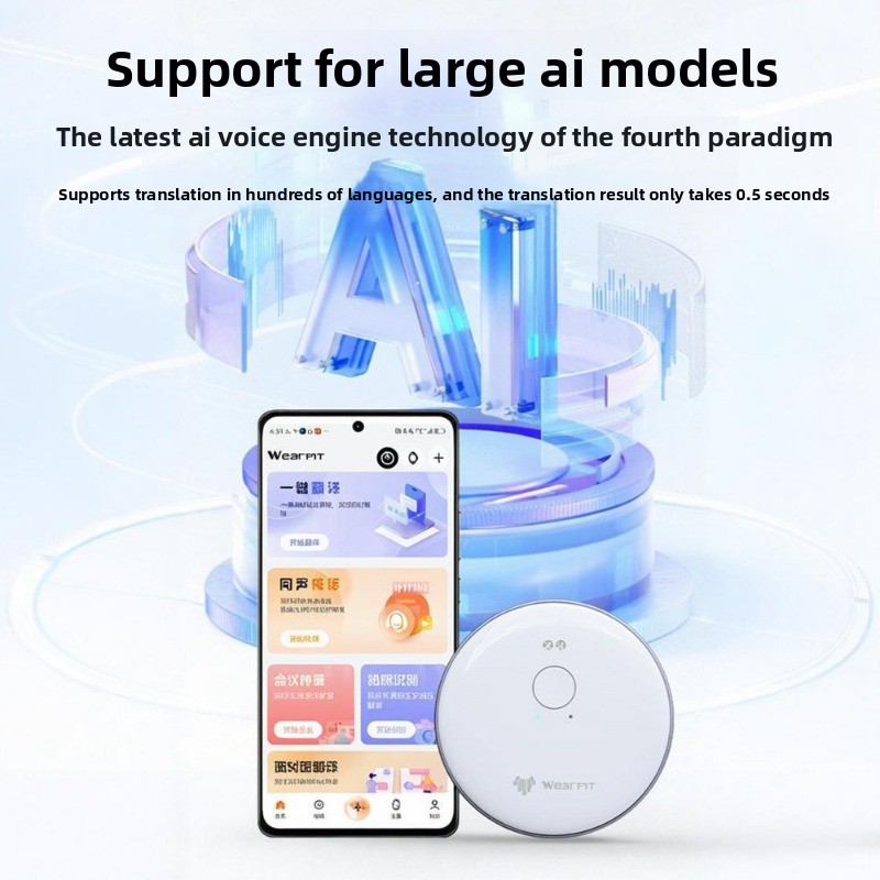 Traductor IA con Clip Magnétic - Portable Translator Device reseña y precio